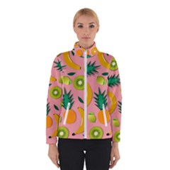 Fruits Tropical Pattern Design Art Women s Bomber Jacket by Ravend