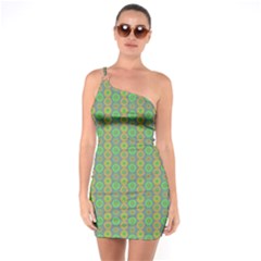 Geometry One Soulder Bodycon Dress by Sparkle