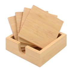 Geometry Bamboo Coaster Set by Sparkle