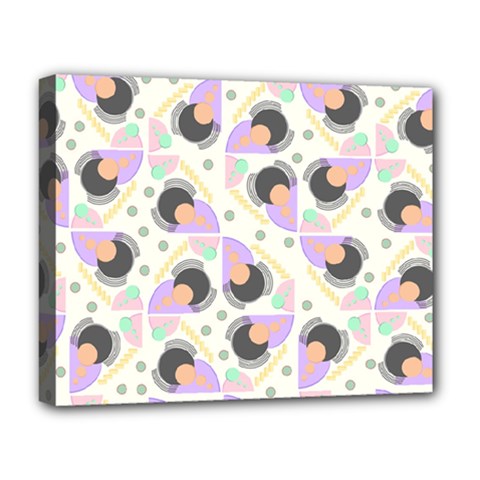 Pattern Pastel Drawing Art Deluxe Canvas 20  X 16  (stretched) by Ravend