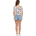 Pattern Pastel Drawing Art Button up blouse View4