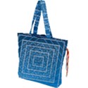 Network Social Abstract Drawstring Tote Bag View1