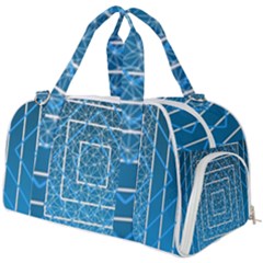 Network Social Abstract Burner Gym Duffel Bag by Ravend