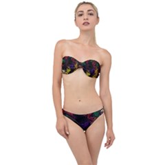 Abstract Painting Colorful Classic Bandeau Bikini Set by Ravend