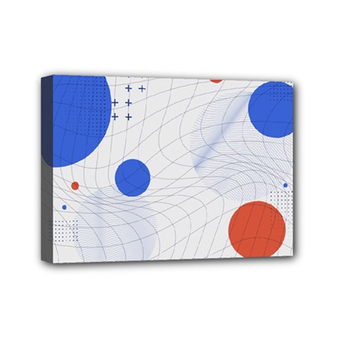 Computer Network Technology Digital Science Fiction Mini Canvas 7  X 5  (stretched) by Ravend