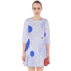 Computer Network Technology Digital Science Fiction Smock Dress by Ravend