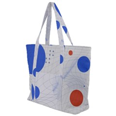 Computer Network Technology Digital Science Fiction Zip Up Canvas Bag by Ravend