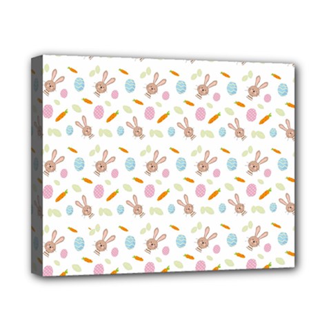 Easter Bunny Pattern Hare Easter Bunny Easter Egg Canvas 10  X 8  (stretched) by Ravend