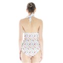 Easter Bunny Pattern Hare Easter Bunny Easter Egg Halter Swimsuit View2