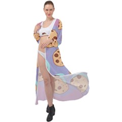 Cookies Chocolate Chips Chocolate Cookies Sweets Maxi Chiffon Beach Wrap by Ravend