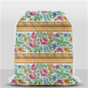 Flower Fabric Fabric Design Fabric Pattern Art Drawstring Bag (Small) View2
