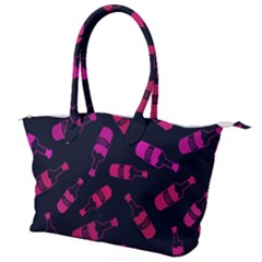 Wine Wine Bottles Background Graphic Canvas Shoulder Bag by Ravend