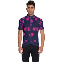 Wine Wine Bottles Background Graphic Men s Short Sleeve Cycling Jersey by Ravend
