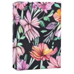 Clustered Watercolor Flowers Playing Cards Single Design (rectangle) With Custom Box by GardenOfOphir