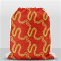 Background Ornamental Pattern Abstract Seamless Drawstring Bag (Small) View2