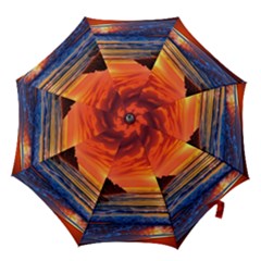 Reflecting Sunset Over Beach Hook Handle Umbrellas (medium) by GardenOfOphir