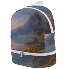 Marvelous Sunset Zip Bottom Backpack by GardenOfOphir