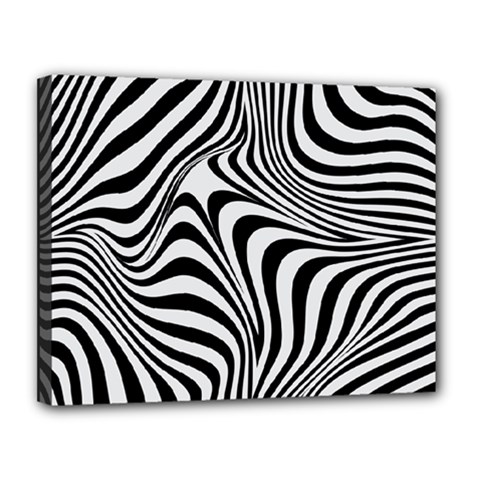 Pattern Geometric Lines Shapes Design Art Canvas 14  X 11  (stretched) by Ravend