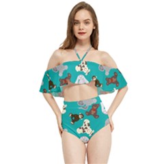 Plush Toys Stuffed Toys Stuffed Animals Halter Flowy Bikini Set  by Ravend