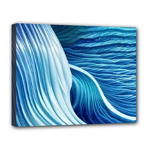Summertime On The Sea Canvas 14  X 11  (stretched) by GardenOfOphir
