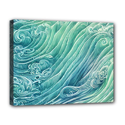 Wave Of The Ocean Canvas 14  X 11  (stretched) by GardenOfOphir
