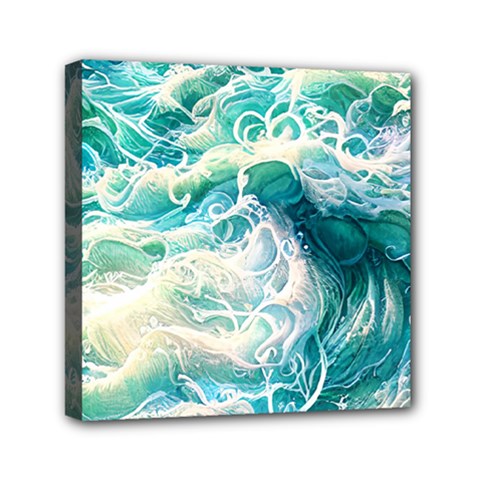 The Endless Sea Mini Canvas 6  X 6  (stretched) by GardenOfOphir