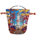 Lighthouse Drawstring Bucket Bag View2