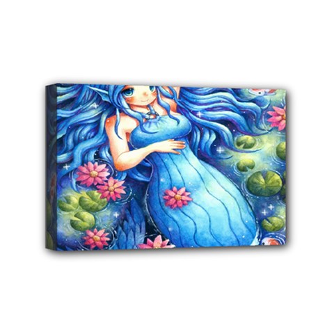 Mermay Mini Canvas 6  X 4  (stretched) by artworkshop