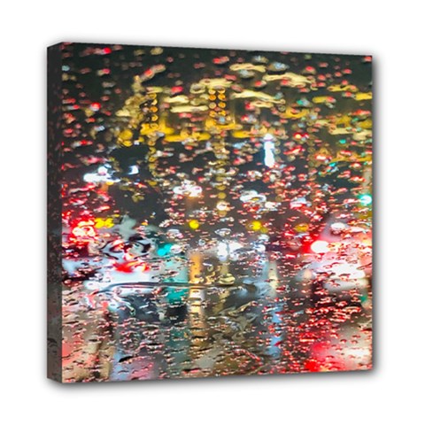 Water Droplets Mini Canvas 8  X 8  (stretched) by artworkshop
