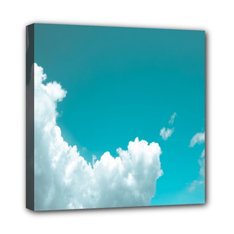 Clouds Hd Wallpaper Mini Canvas 8  X 8  (stretched) by artworkshop