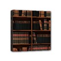 Books Bookshelf Bookcase Library Mini Canvas 4  x 4  (Stretched) View1