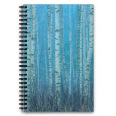Forest Birch Nature Autumn Masuria 5 5  X 8 5  Notebook by Ravend
