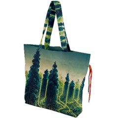 Ai Generated Soil Forest Crisis Nature Drawstring Tote Bag by Ravend