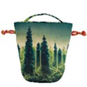 Ai Generated Soil Forest Crisis Nature Drawstring Bucket Bag View2