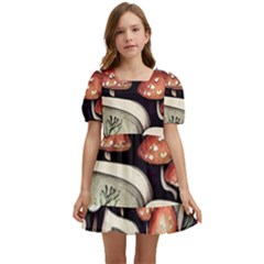 Necromantic Magician Kids  Short Sleeve Dolly Dress by GardenOfOphir