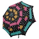 Arts Pattern Design Wallpaper Background Print Hook Handle Umbrellas (Small) View2