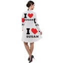I love susan Long Sleeve Chiffon Shirt Dress View2
