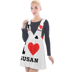 I Love Susan Plunge Pinafore Velour Dress by ilovewhateva