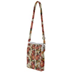 Flowers Leaves Pattern Flora Botany Drawing Art Multi Function Travel Bag by Ravend