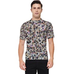 Mystic Geometry Abstract Print Men s Short Sleeve Rash Guard by dflcprintsclothing