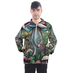 Craft Mushroom Men s Half Zip Pullover by GardenOfOphir
