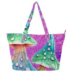 Garden Mushroom Foraging Full Print Shoulder Bag by GardenOfOphir