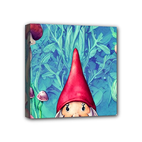 Mushroom Magic Mini Canvas 4  X 4  (stretched) by GardenOfOphir