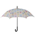 Spirals Twirls Abstract Geometric Art Pattern Hook Handle Umbrellas (Medium) View3