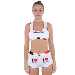 I Love Amanda Racerback Boyleg Bikini Set by ilovewhateva