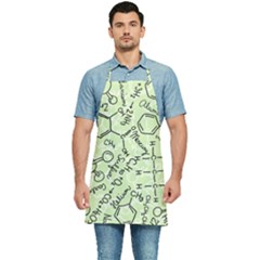 Multicolored Chemical Bond Illustration Chemistry Formula Science Kitchen Apron by Jancukart