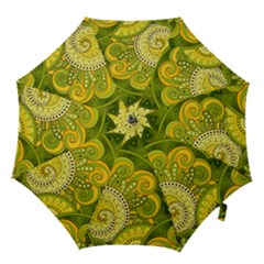 Doodles Patterns Ornament Vector Flowers Green Hook Handle Umbrellas (small) by Jancukart