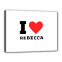 I love rebecca Canvas 16  x 12  (Stretched) View1