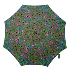 Background Texture Paisley Pattern Hook Handle Umbrellas (large) by Jancukart