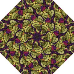 Pattern Vector Texture Style Garden Drawn Hand Floral Hook Handle Umbrellas (medium) by Jancukart